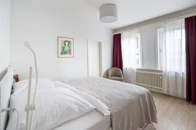 Ein Bett oder Betten in einem Zimmer der Unterkunft Ferienwohnung Hochgefühl