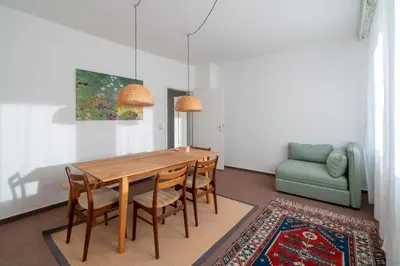 Ein Sitzbereich in der Unterkunft Ferienwohnung Hochgefühl