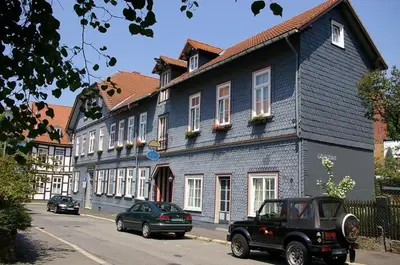 Das Gebäude in dem sich die Ferienwohnung befindet