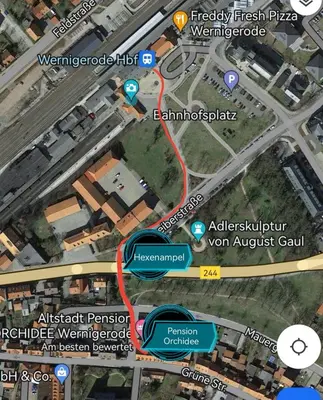 Grundriss der Unterkunft Altstadt Pension Orchidee
