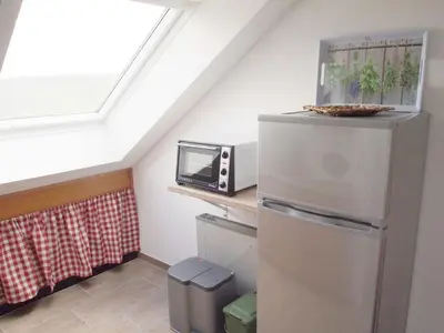 Küche/Küchenzeile in der Unterkunft Ferienwohnung Schimmer 27