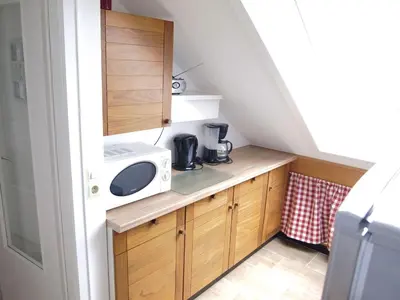 Küche/Küchenzeile in der Unterkunft Ferienwohnung Schimmer 27