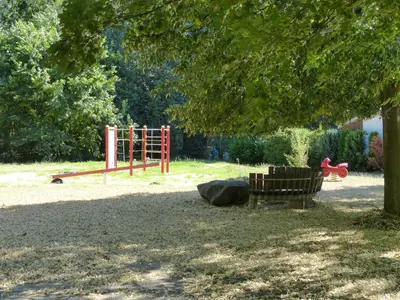 Ein Kinderspielbereich in der Unterkunft Ferienwohnung mit Brockenblick