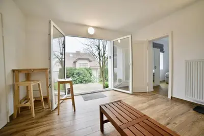Ein Sitzbereich in der Unterkunft Villa Heidi