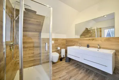 Ein Badezimmer in der Unterkunft Villa Heidi