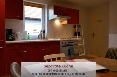Küche/Küchenzeile in der Unterkunft Haus Asgard FeWo perfect für Familien mit Kleinkinder und Hund, zentral gelegen im Harz