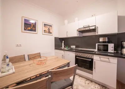 Küche/Küchenzeile in der Unterkunft Ferienwohnung Wernigerode Zentrum 1