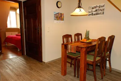 Ein Sitzbereich in der Unterkunft Ferienwohnungen-Stobenstraße-de