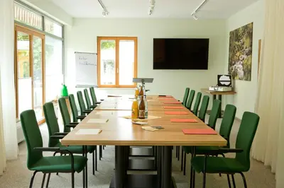 TV/Unterhaltungsangebot in der Unterkunft Plumbohms ECHT-HARZ-HOTEL