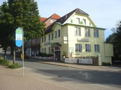 Das Gebäude in dem sich die Pension befindet