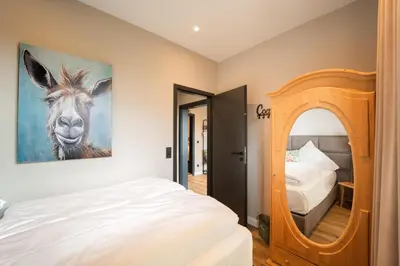Ein Bett oder Betten in einem Zimmer der Unterkunft Haus Tonburg - RoLigio-Campus