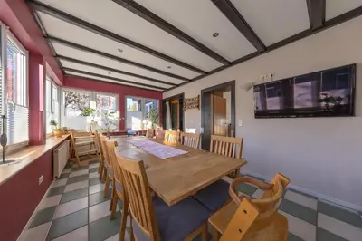 TV/Unterhaltungsangebot in der Unterkunft Ferienhaus Wichtelhus