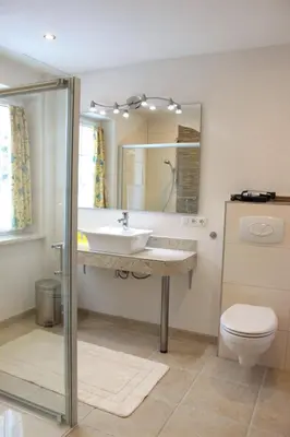 Ein Badezimmer in der Unterkunft Ferienhaus Wichtelhus