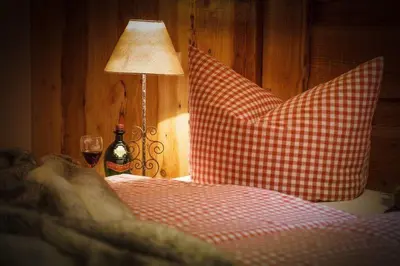 Ein Bett oder Betten in einem Zimmer der Unterkunft Chalets zum Ilsetal - Brocken-Chalet