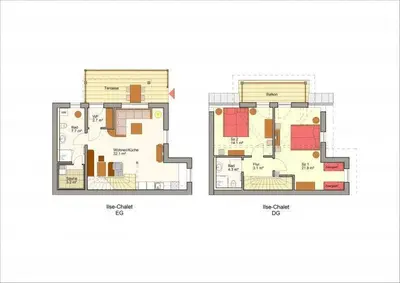Grundriss der Unterkunft Chalets zum Ilsetal - Ilse-Chalet