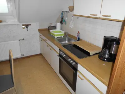 Küche/Küchenzeile in der Unterkunft Ferienwohnung Windten