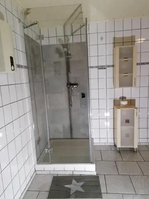 Ein Badezimmer in der Unterkunft Ferienwohnungen Untermühle, Rothenbergerstr. 12