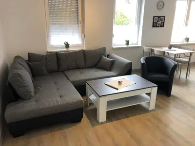 Ein Sitzbereich in der Unterkunft kleiner vampir