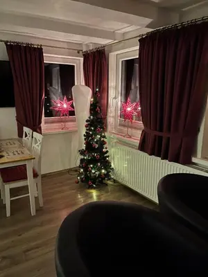 Ein Sitzbereich in der Unterkunft Macke`s Ferienwohnungen