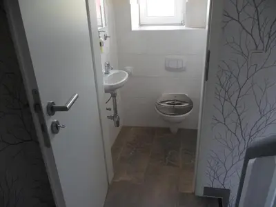 Ein Badezimmer in der Unterkunft Harzurlaub