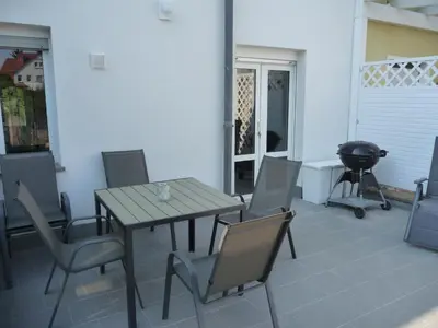 Ein Sitzbereich in der Unterkunft Harzurlaub
