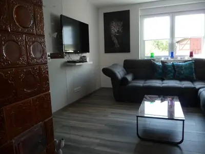 Ein Sitzbereich in der Unterkunft Harzurlaub