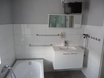 Ein Badezimmer in der Unterkunft Harzurlaub