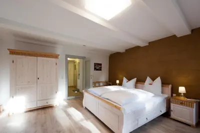 Ein Bett oder Betten in einem Zimmer der Unterkunft Schlaf-gut Appartments