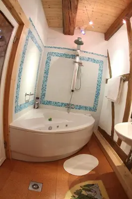 Ein Badezimmer in der Unterkunft Pension Picco-Bello