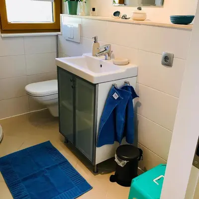 Ein Badezimmer in der Unterkunft Ferienhaus Ilfeld