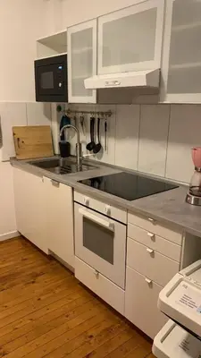 Küche/Küchenzeile in der Unterkunft Monteurs Zimmer Noack