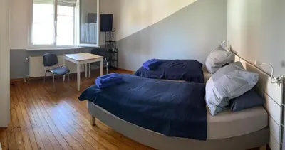 Ein Bett oder Betten in einem Zimmer der Unterkunft Monteurs Zimmer Noack