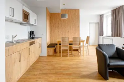 Küche/Küchenzeile in der Unterkunft BSW Ferienwohnungen Brockenblick
