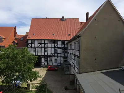 Das Gebäude in dem sich die Ferienwohnung befindet