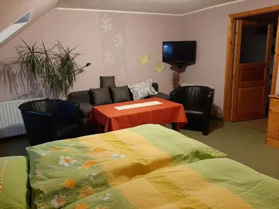 Ein Bett oder Betten in einem Zimmer der Unterkunft Ferienzimmer Wenzel