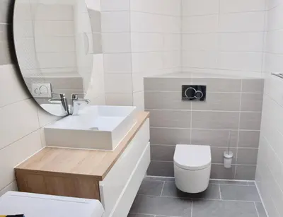 Ein Badezimmer in der Unterkunft Apartment der Entspannung