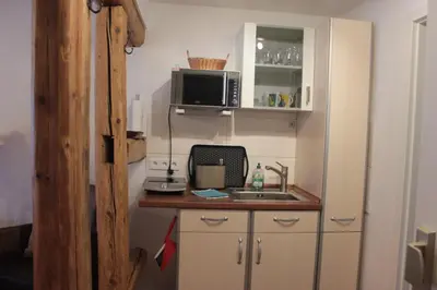 Küche/Küchenzeile in der Unterkunft Ferienwohnung Altstadtidylle 2