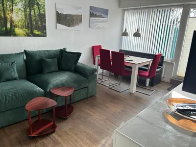 Ein Sitzbereich in der Unterkunft App 613 Panoramic Hohegeiß Terrassenhaus