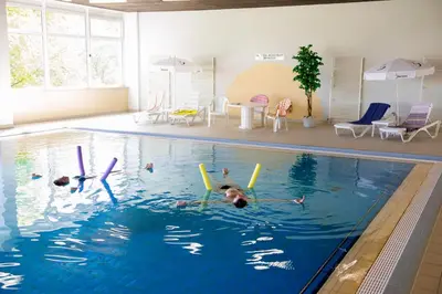 Der Swimmingpool an oder in der Nähe von App 613 Panoramic Hohegeiß Terrassenhaus