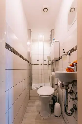 Ein Badezimmer in der Unterkunft Apartments Carmen-Braunlage
