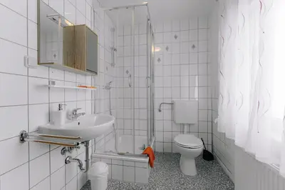 Ein Badezimmer in der Unterkunft Apartments Carmen-Braunlage