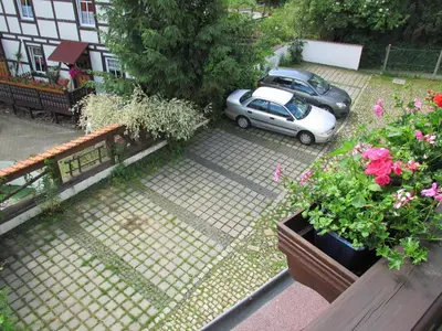 Ein Garten an der Unterkunft Hotel Pension Am Kurzentrum