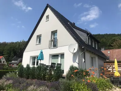Das Gebäude in dem sich die Ferienwohnung befindet