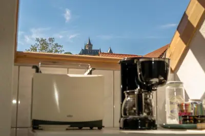 Küche/Küchenzeile in der Unterkunft Wernigerode - Die bunte Stadt am HARZ