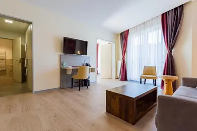 TV/Unterhaltungsangebot in der Unterkunft Mythenresort Heimdall