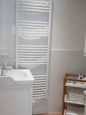 Ein Badezimmer in der Unterkunft Hexen-Suite