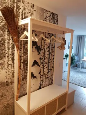 Ein Bett oder Betten in einem Zimmer der Unterkunft Hexen-Suite