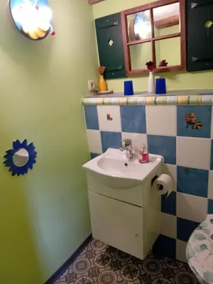 Ein Badezimmer in der Unterkunft Villa Windschief