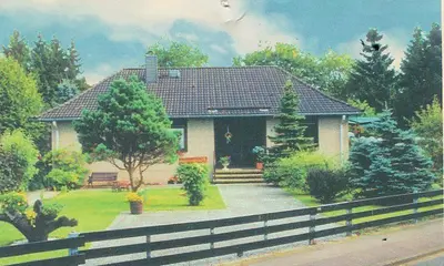 Ein Garten an der Unterkunft 4 Sterne Ferienwohnung 140 qm im Haus Tina