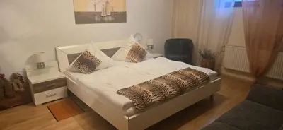 Ein Bett oder Betten in einem Zimmer der Unterkunft 4 Sterne Ferienwohnung 140 qm im Haus Tina
